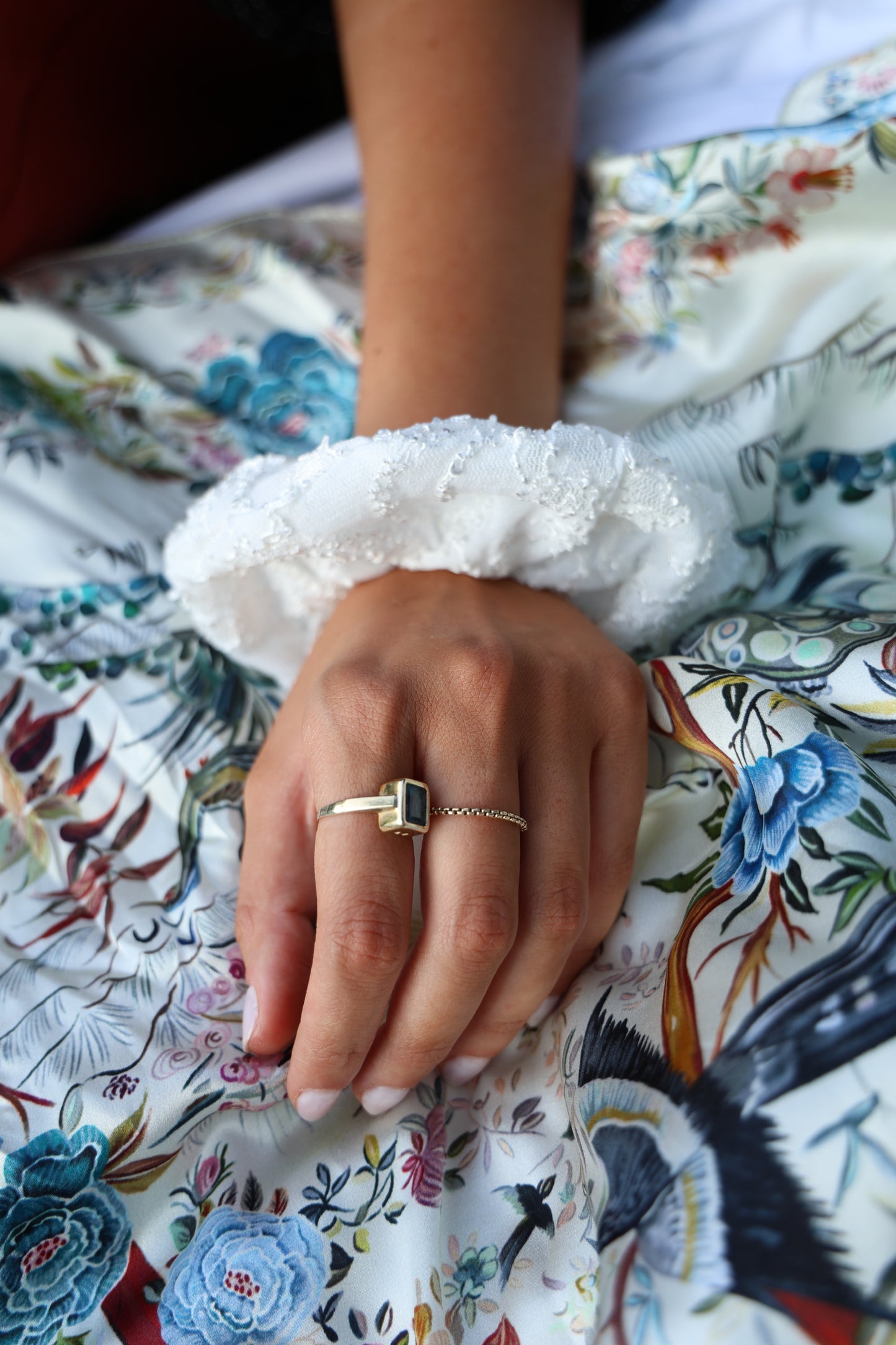 White Lace XL Scrunchie